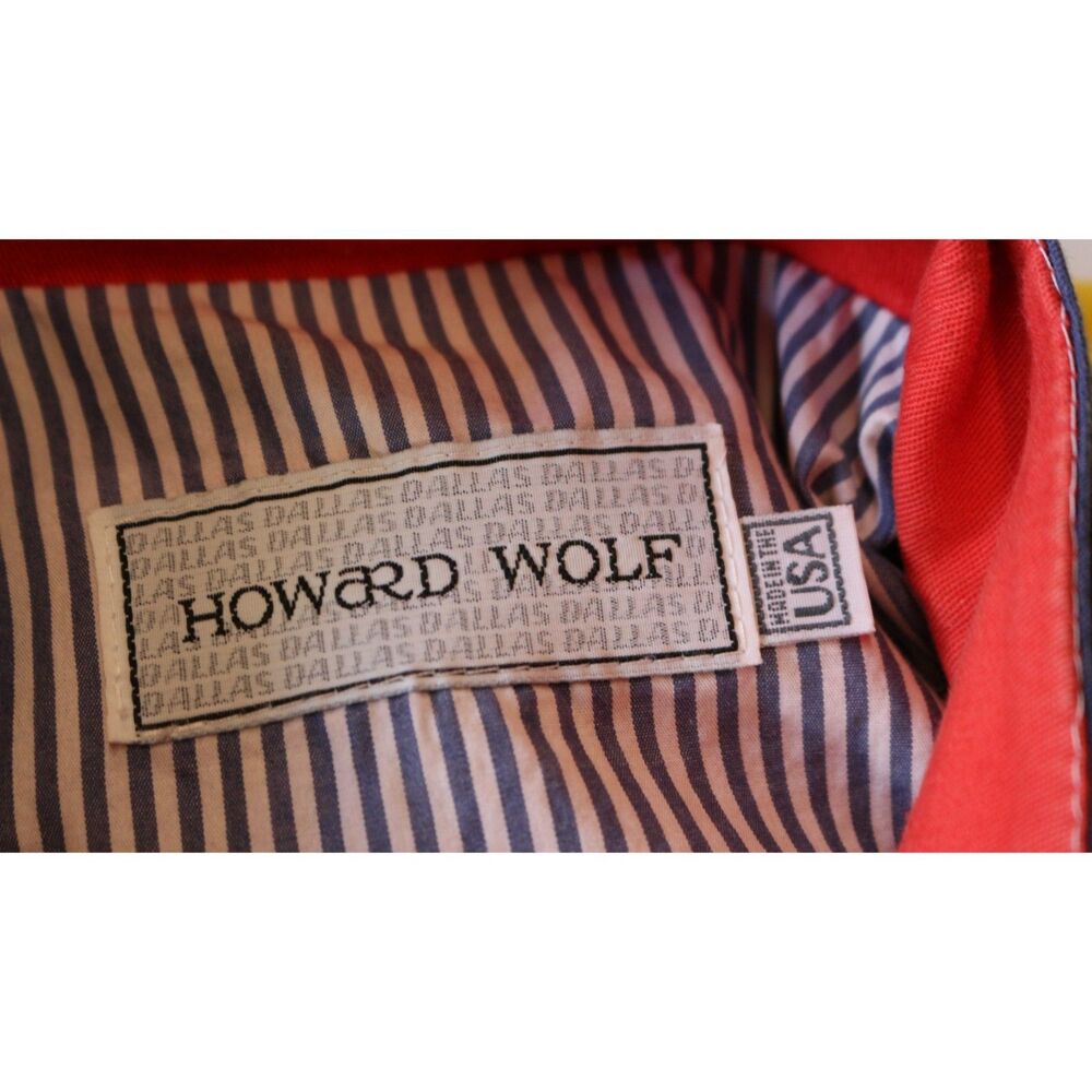 Vintage 90s Howard Wolf Colorful Color Block Utility Jacket Size 8 - Picture 4 of 10